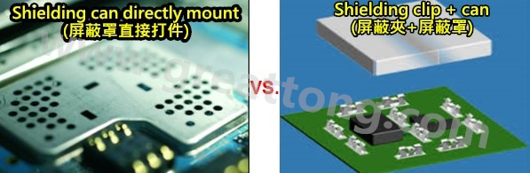 比較屏蔽罩(shielding-can)直接SMT打件與后置的優(yōu)缺點(diǎn)