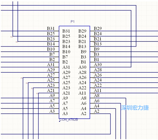 雙擊 1.SchDoc，文件可以被正常打開，下圖是其中的一部分：